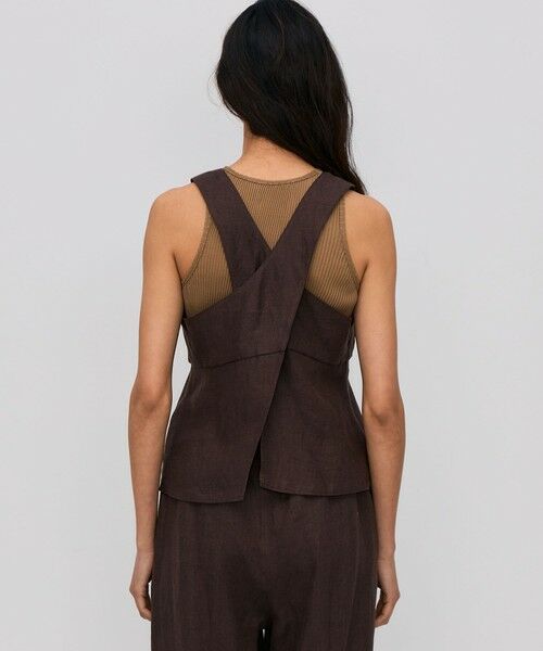 TOMORROWLAND / トゥモローランド シャツ・ブラウス | リネンツイル バッククロスタンクトップ | 詳細4