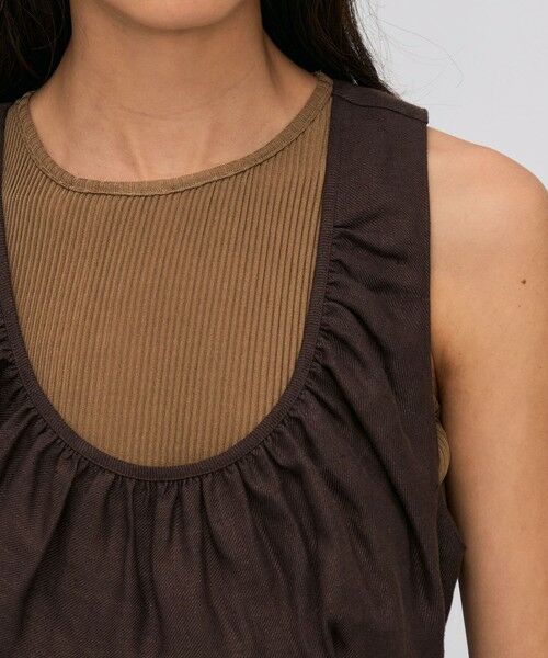 TOMORROWLAND / トゥモローランド シャツ・ブラウス | リネンツイル バッククロスタンクトップ | 詳細5