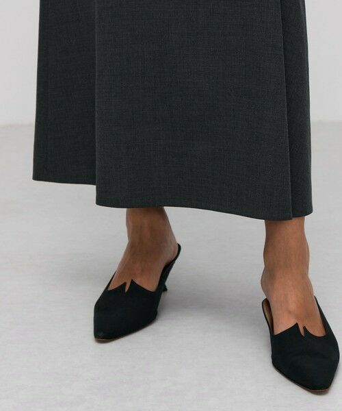 TOMORROWLAND / トゥモローランド ミニ・ひざ丈スカート | ウールトロピカル フレアスカート | 詳細7