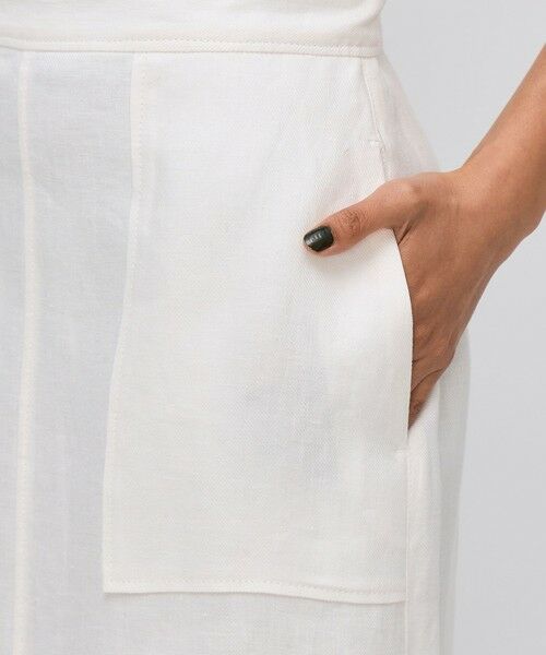 TOMORROWLAND / トゥモローランド ミニ・ひざ丈スカート | リネンツイル エプロンスカート | 詳細8