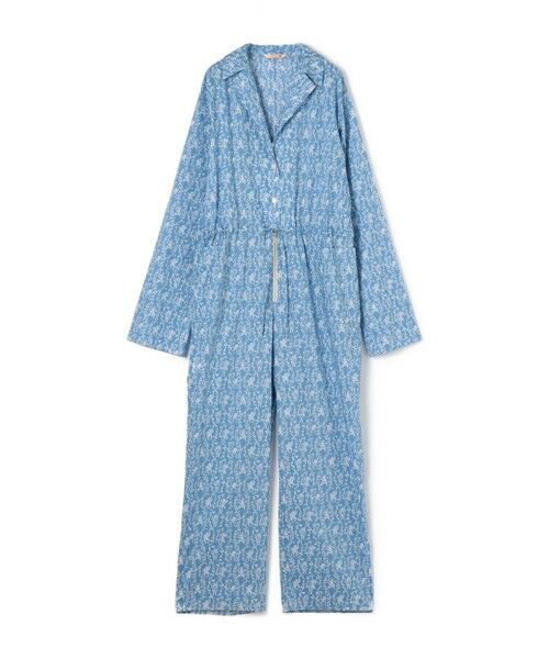 TOMORROWLAND/トゥモローランド サマーリバティ コットンコンビネゾン 64 ブルー系 34(7号)