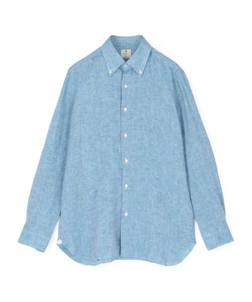 TOMORROWLAND / トゥモローランド シャツ・ブラウス | 【別注】LUIGI BORRELLI GABLE リネン ボタンダウンシャツ(63 ライトブルー)
