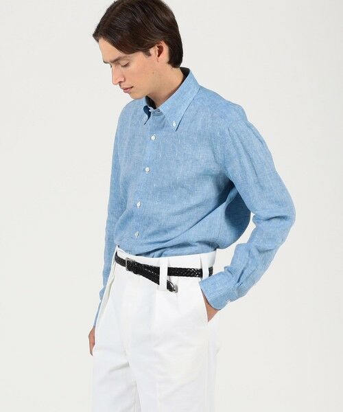 TOMORROWLAND / トゥモローランド シャツ・ブラウス | 【別注】LUIGI BORRELLI GABLE リネン ボタンダウンシャツ | 詳細1