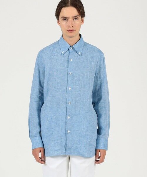 TOMORROWLAND / トゥモローランド シャツ・ブラウス | 【別注】LUIGI BORRELLI GABLE リネン ボタンダウンシャツ | 詳細2