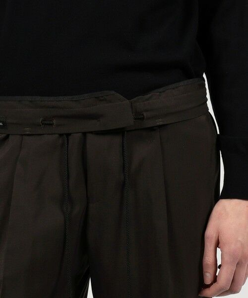 TOMORROWLAND / トゥモローランド スラックス・ドレスパンツ | ウールナイロン 1プリーツ イージースラックス V.B.CANONICO | 詳細11