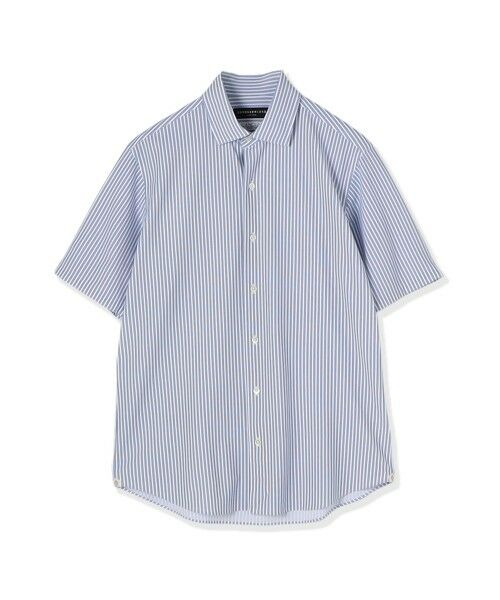 TOMORROWLAND/トゥモローランド ナイロンポリエステル ワイドスプレッドカラー ハーフスリーブシャツ CANCLINI 64 ブルー系 XS TOMORROWLAND/トゥモローランド ナイロンポリエステル ワイドスプレッドカラー ハーフスリーブシャツ CANCLINI 64 ブルー系 XS