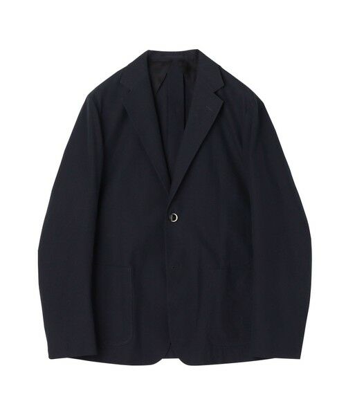 TOMORROWLAND/トゥモローランド コットンナイロンシャンブレー シングルブレステッド 2Bジャケット FABRICA 69 ネイビー M