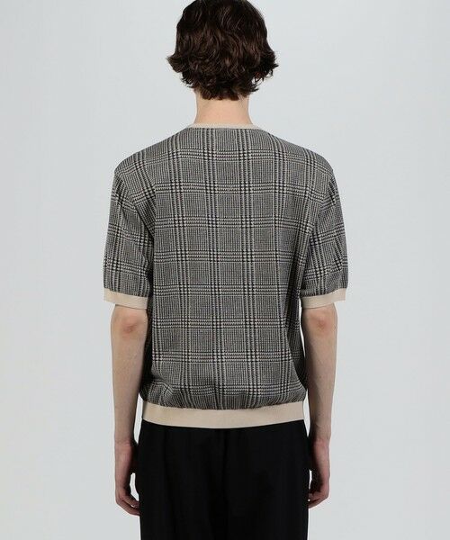 TOMORROWLAND / トゥモローランド ニット・セーター | TOMORROWLAND tricot チェック柄 コットンハーフスリーブ ニット | 詳細4