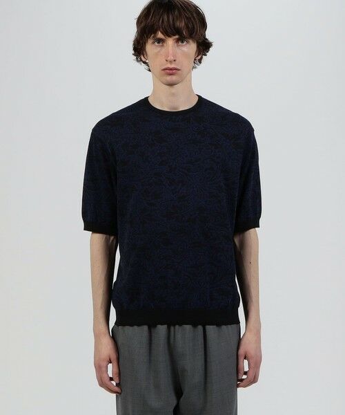 TOMORROWLAND / トゥモローランド ニット・セーター | TOMORROWLAND tricot ペイズリー柄 コットンハーフスリーブ ニット | 詳細2