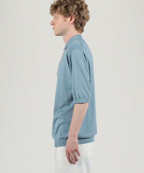 TOMORROWLAND / トゥモローランド ニット・セーター | 【別注】JOHN SMEDLEY コットン ポロカラーニット | 詳細3