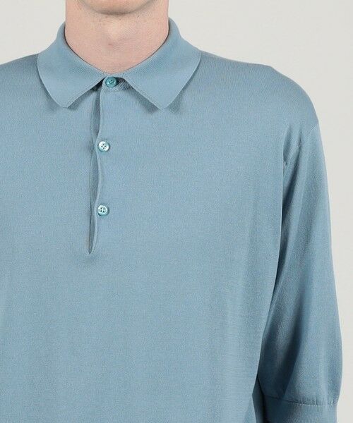 TOMORROWLAND / トゥモローランド ニット・セーター | 【別注】JOHN SMEDLEY コットン ポロカラーニット | 詳細5