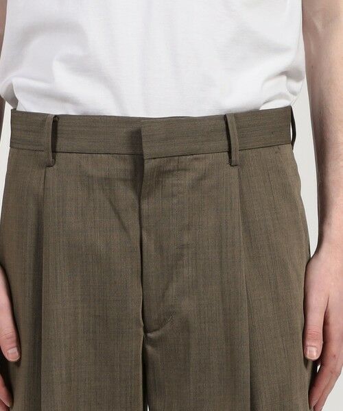 TOMORROWLAND / トゥモローランド スラックス・ドレスパンツ | ウールナイロン 1プリーツ ストレート バレルパンツ | 詳細5