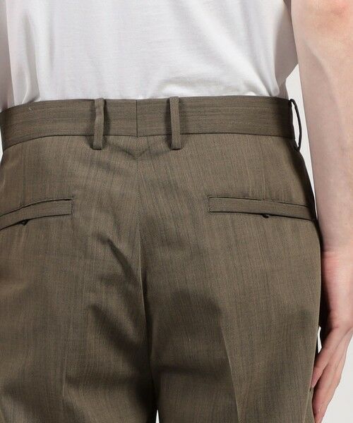 TOMORROWLAND / トゥモローランド スラックス・ドレスパンツ | ウールナイロン 1プリーツ ストレート バレルパンツ | 詳細6