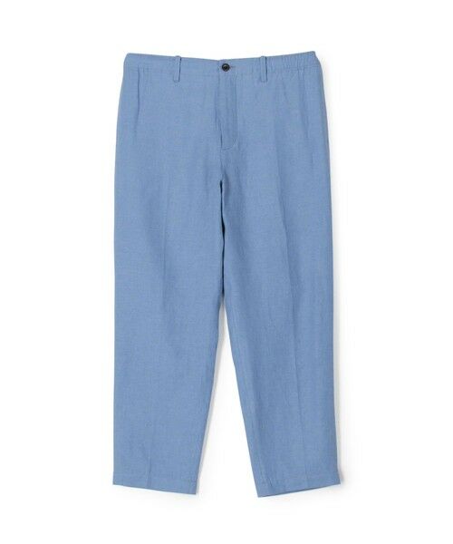 TOMORROWLAND/トゥモローランド ベルジャンリネン ワイドテーパードイージーパンツ LIBECO 65 ブルー L