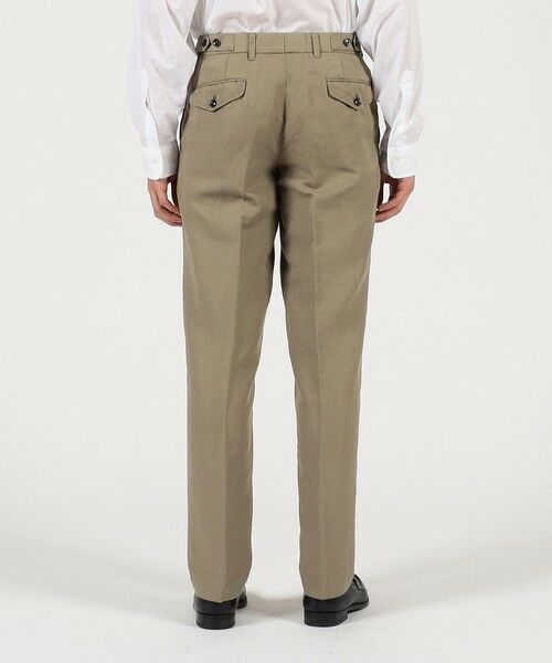 TOMORROWLAND / トゥモローランド チノ・ワークパンツ | リネンコットン サイドアジャスター ノープリーツパンツ SONDRIO | 詳細4
