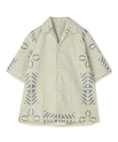 TOMORROWLAND / トゥモローランド シャツ・ブラウス | コットン エンブロイダリー オープンカラーシャツ