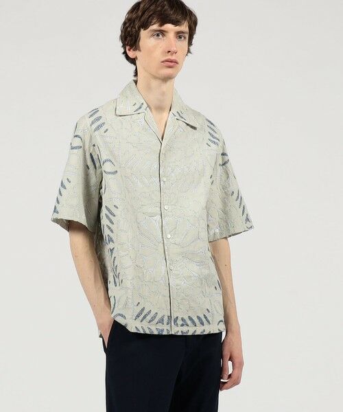 TOMORROWLAND / トゥモローランド シャツ・ブラウス | コットン エンブロイダリー オープンカラーシャツ | 詳細1