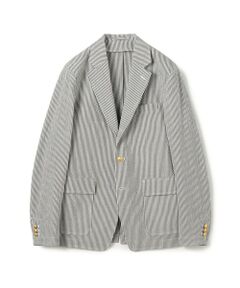 TOMORROWLAND / トゥモローランド テーラードジャケット | ウールポリエステル サッカー シングルブレステッド3Bジャケット