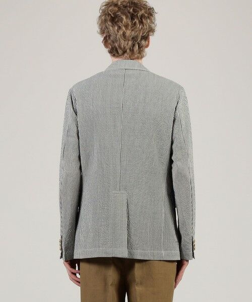 TOMORROWLAND / トゥモローランド テーラードジャケット | ウールポリエステル サッカー シングルブレステッド3Bジャケット | 詳細4