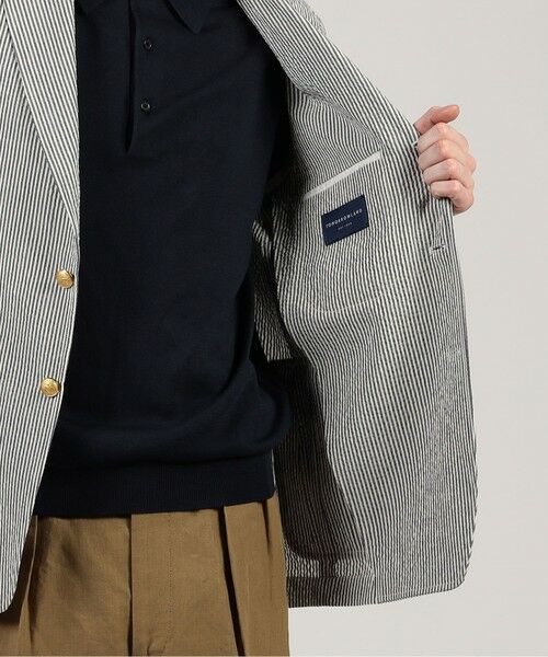 TOMORROWLAND / トゥモローランド テーラードジャケット | ウールポリエステル サッカー シングルブレステッド3Bジャケット | 詳細5