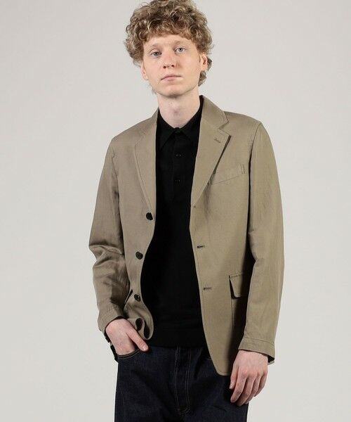 TOMORROWLAND / トゥモローランド テーラードジャケット | リネンコットン シングルブレステッド 3Bジャケット SONDRIO | 詳細1