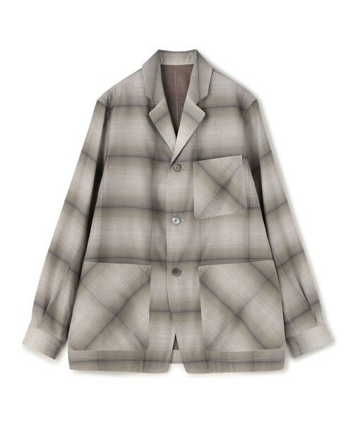 TOMORROWLAND/トゥモローランド 【別注】PENDLETON コットンシルク トップスタージャケット 14 グレー系 M TOMORROWLAND/トゥモローランド 【別注】PENDLETON コットンシルク トップスタージャケット 14 グレー系 M