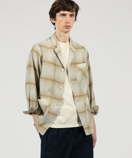 TOMORROWLAND / トゥモローランド テーラードジャケット | 【別注】PENDLETON コットンシルク トップスタージャケット | 詳細1
