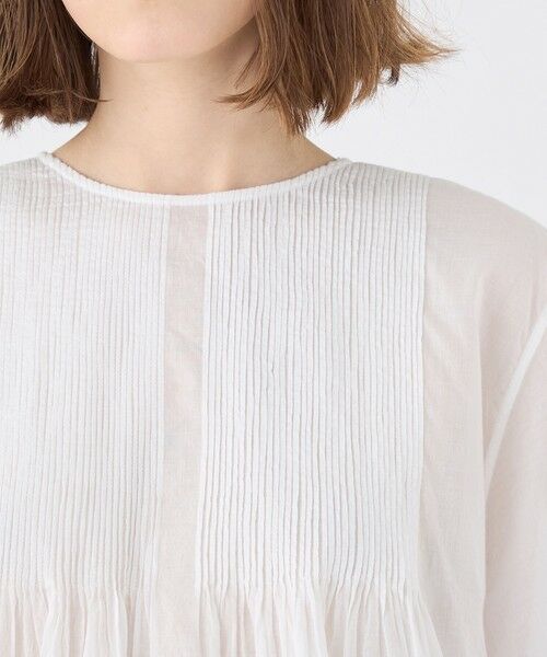 TOMORROWLAND / トゥモローランド シャツ・ブラウス | コットンボイルエンブロイダリー アシンメトリーヘムブラウス | 詳細5