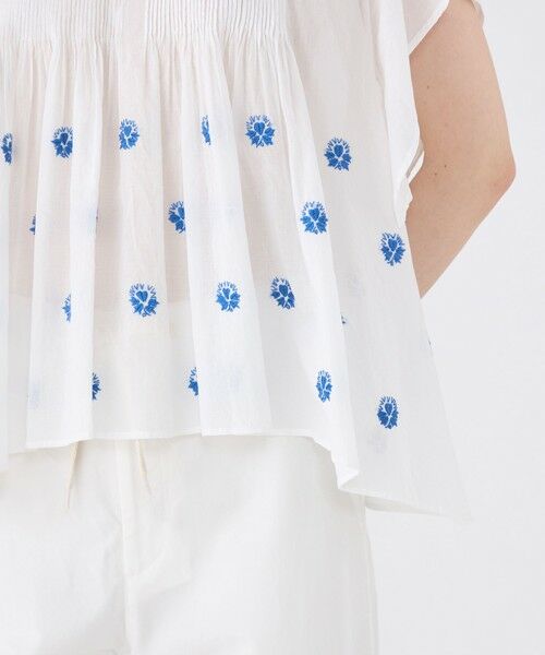 TOMORROWLAND / トゥモローランド シャツ・ブラウス | コットンボイルエンブロイダリー アシンメトリーヘムブラウス | 詳細8
