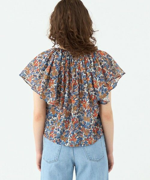 TOMORROWLAND / トゥモローランド シャツ・ブラウス | ポリエステルプリント ギャザーフレアブラウス | 詳細4