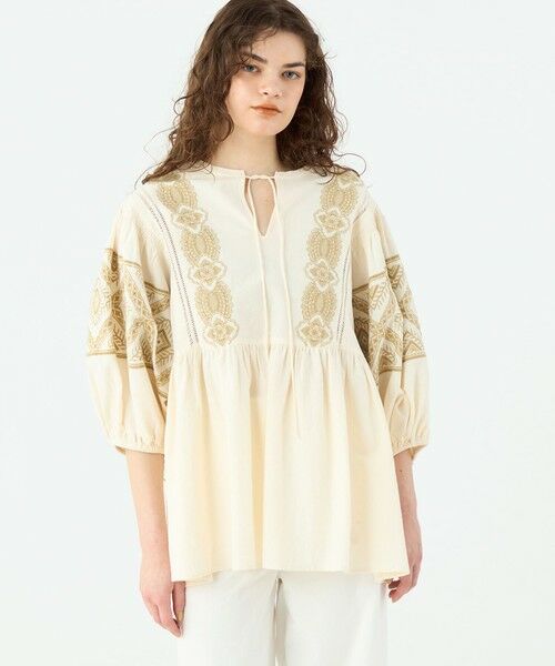 TOMORROWLAND / トゥモローランド シャツ・ブラウス | コットンエンブロイダリー ボリュームスリーブブラウス | 詳細2