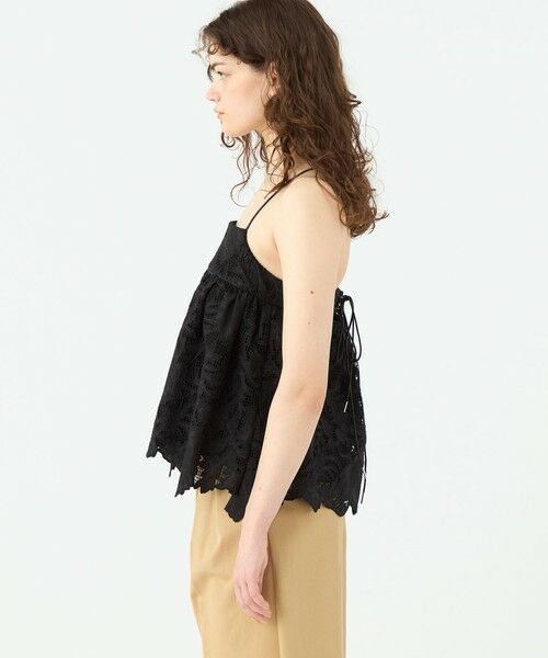 TOMORROWLAND / トゥモローランド キャミソール・チューブトップ | コットンエンブロイダリー ペプラムキャミソール | 詳細3