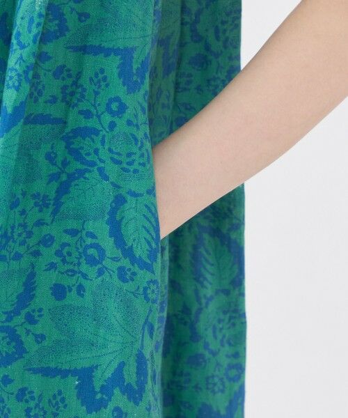 TOMORROWLAND / トゥモローランド ロング・マキシ丈ワンピース | リネンプリント ノースリーブワンピース | 詳細6