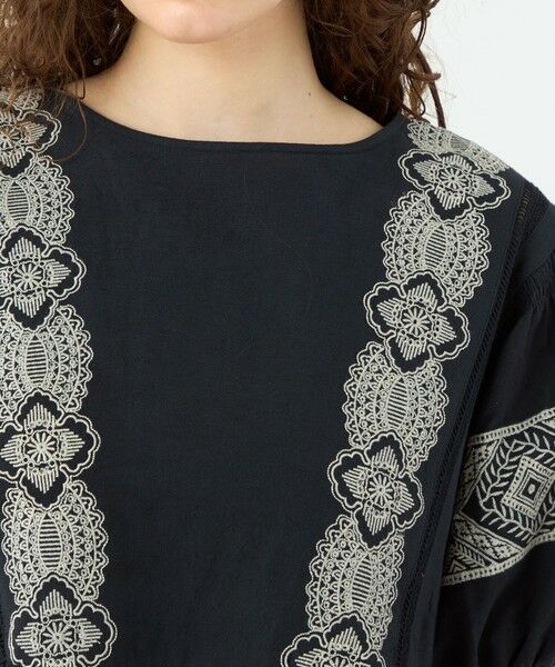 TOMORROWLAND / トゥモローランド ロング・マキシ丈ワンピース | コットンエンブロイダリー ボリュームスリーブワンピース | 詳細4