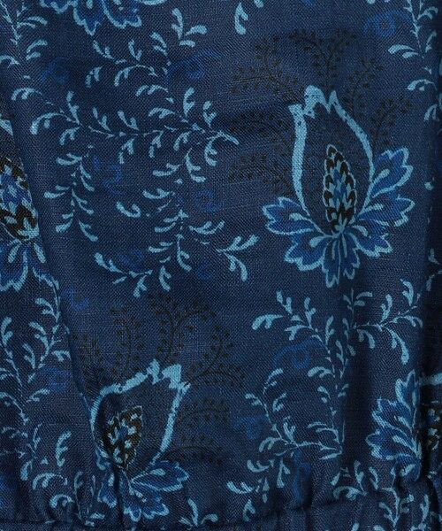 TOMORROWLAND / トゥモローランド ミニ丈・ひざ丈ワンピース | リネンプリント エプロンワンピース | 詳細12