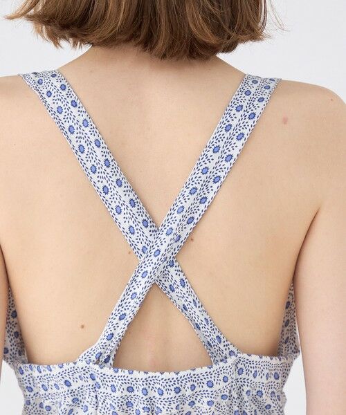 TOMORROWLAND / トゥモローランド ミニ丈・ひざ丈ワンピース | リネンプリント エプロンワンピース | 詳細5