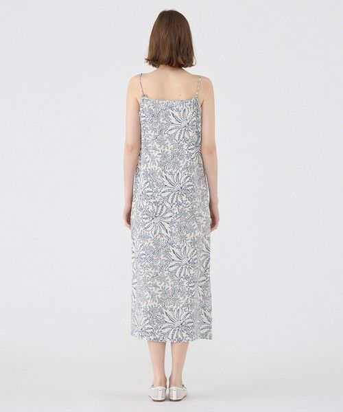 TOMORROWLAND / トゥモローランド ミニ丈・ひざ丈ワンピース | リネンプリント ラップキャミソールドレス | 詳細3