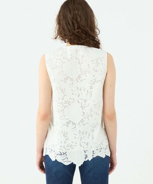 TOMORROWLAND / トゥモローランド ベスト | コットンエンブロイダリー Vカラージレ | 詳細4