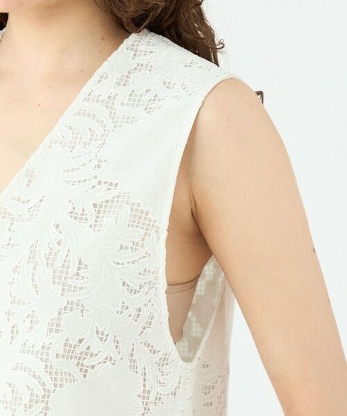 TOMORROWLAND / トゥモローランド ベスト | コットンエンブロイダリー Vカラージレ | 詳細6