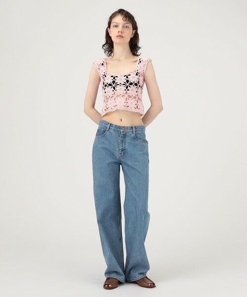 TOMORROWLAND / トゥモローランド ベスト | MOZHDEH MATIN FLOWER LACE TOP | 詳細1