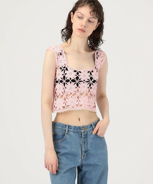 TOMORROWLAND / トゥモローランド ベスト | MOZHDEH MATIN FLOWER LACE TOP | 詳細2