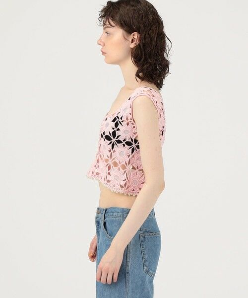 TOMORROWLAND / トゥモローランド ベスト | MOZHDEH MATIN FLOWER LACE TOP | 詳細3