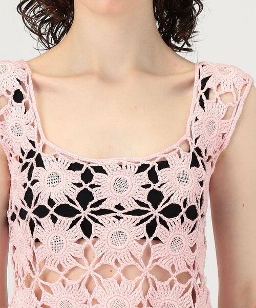 TOMORROWLAND / トゥモローランド ベスト | MOZHDEH MATIN FLOWER LACE TOP | 詳細5