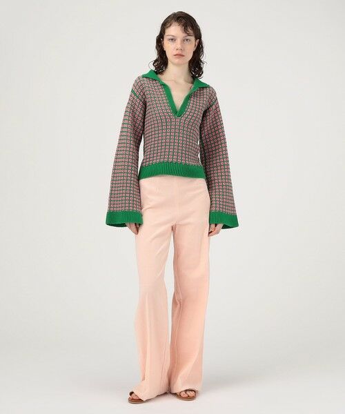 TOMORROWLAND / トゥモローランド ニット・セーター | MOZHDEH MATIN SQUARE POLO スキッパーニット | 詳細1