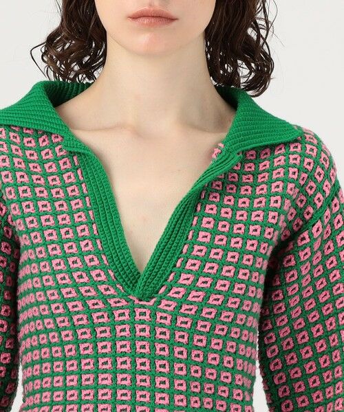 TOMORROWLAND / トゥモローランド ニット・セーター | MOZHDEH MATIN SQUARE POLO スキッパーニット | 詳細5