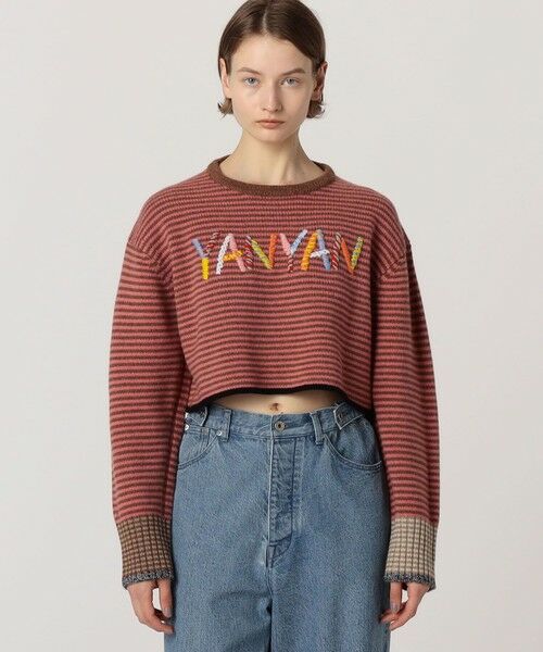 TOMORROWLAND / トゥモローランド ニット・セーター | YAN YAN LOGO LS CROP TOP | 詳細2