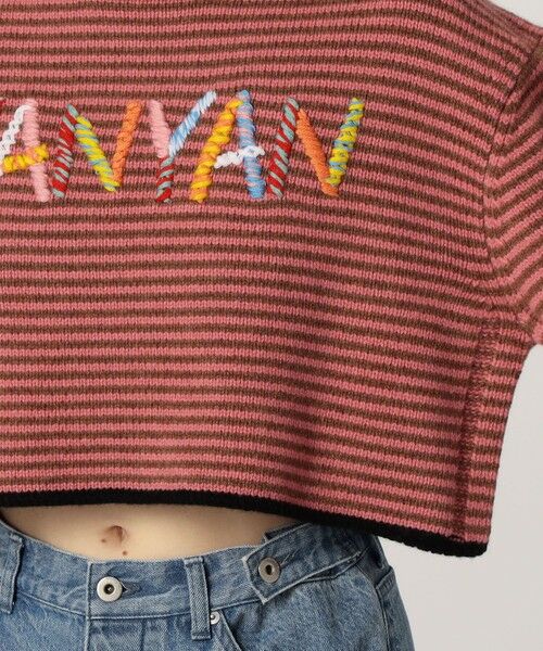 TOMORROWLAND / トゥモローランド ニット・セーター | YAN YAN LOGO LS CROP TOP | 詳細8