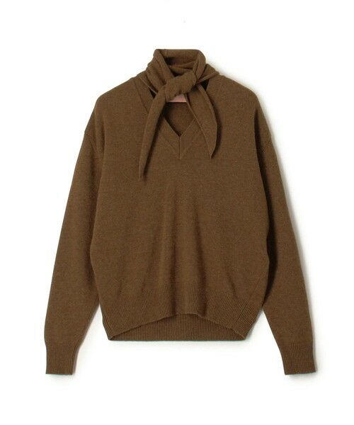TOMORROWLAND / トゥモローランド ニット・セーター | PLAN C L/S FOULARD KNIT（45 キャメル）