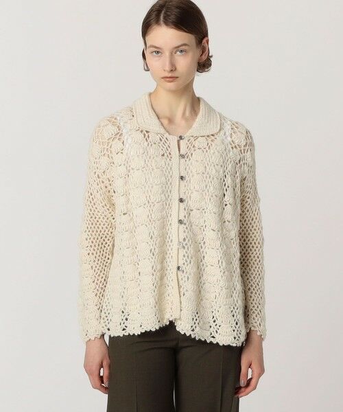 TOMORROWLAND / トゥモローランド カーディガン・ボレロ | RAffa MOLINA アルパカ クロシェカーディガン | 詳細2