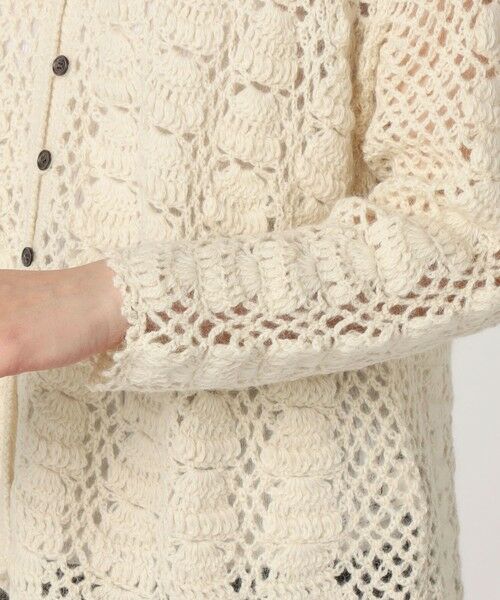 TOMORROWLAND / トゥモローランド カーディガン・ボレロ | RAffa MOLINA アルパカ クロシェカーディガン | 詳細7